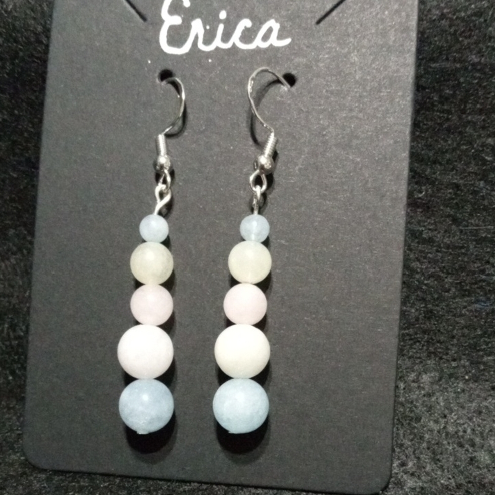 Pastel Beaded Earrings